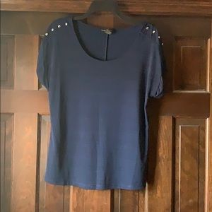 Navy Professional Top